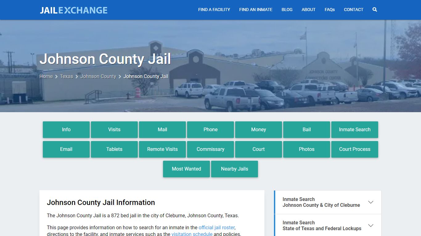 Johnson County Jail, TX Inmate Search, Information